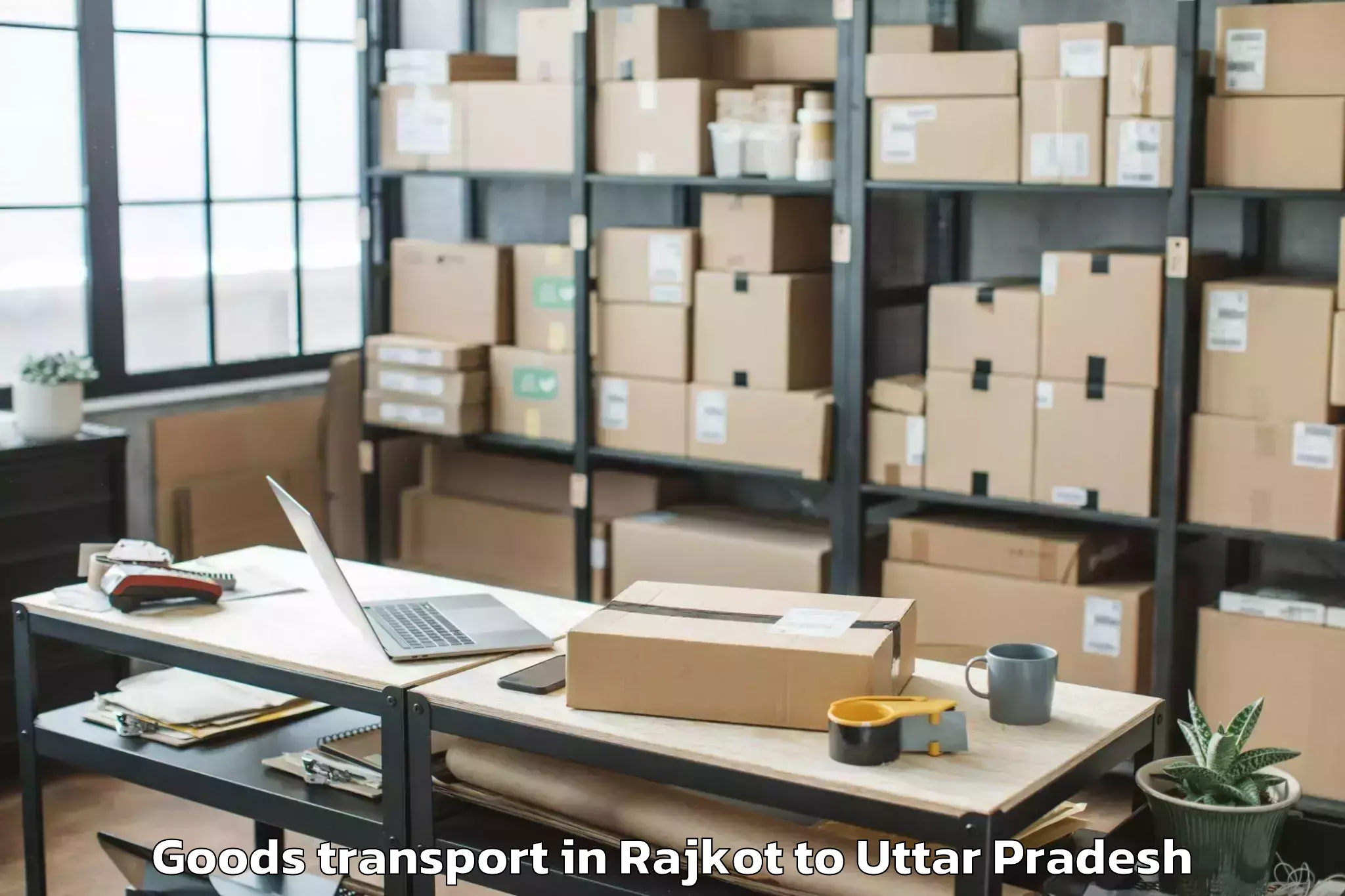 Easy Rajkot to Dr Ram Manohar Lohia Avadh Uni Goods Transport Booking